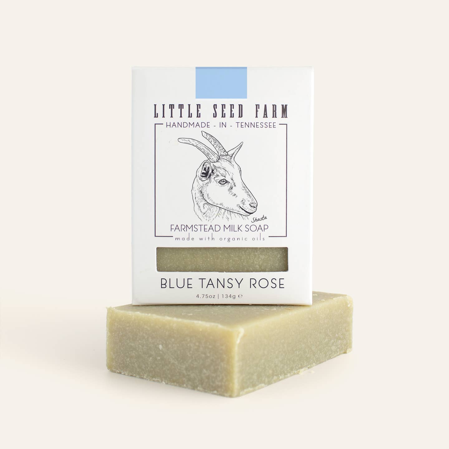 LittleSeedFarmBlueTansyRoseOrganicGoatMilkSoapBeFreeDaily