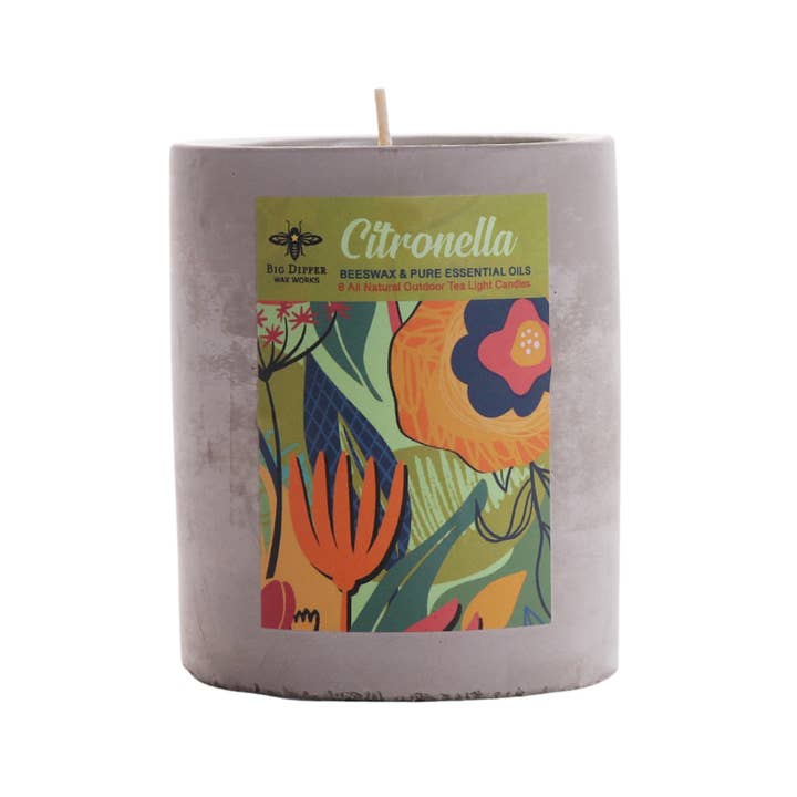 OrganicCitronellaBeeswaxCementCandle