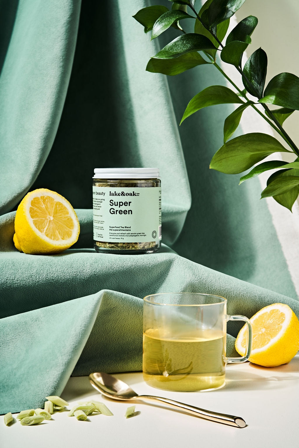 Lake&Oak Tea Co. Super Green Loose Leaf Organic Superfood Tea-BeFreeDaily
