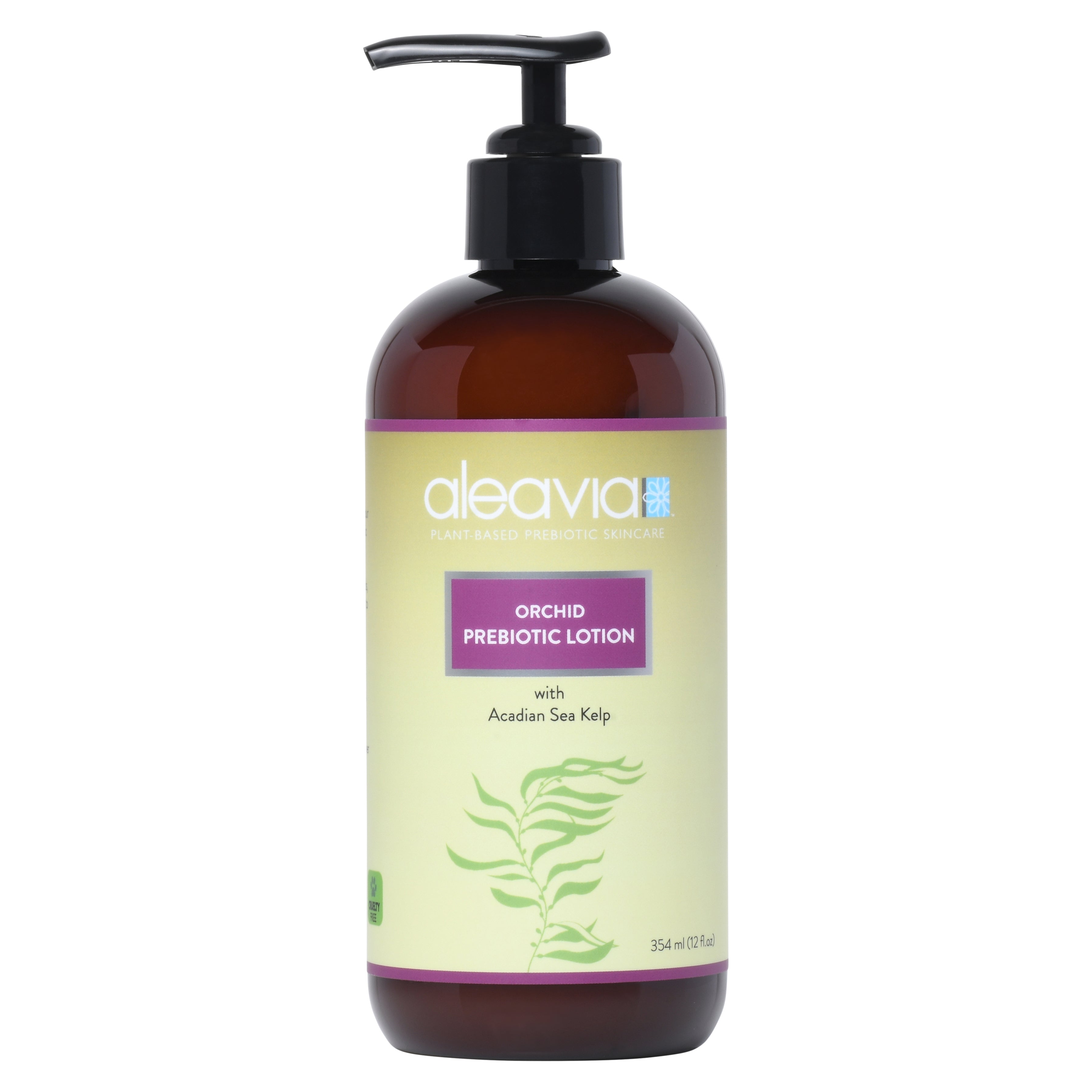 ALEAVIA Orchid Prebiotic Body Lotion with Acadian Sea Kelp, Filtered Water, Aloe Vera, and Orchid Extract for Microbiome-Friendly Nourishment
