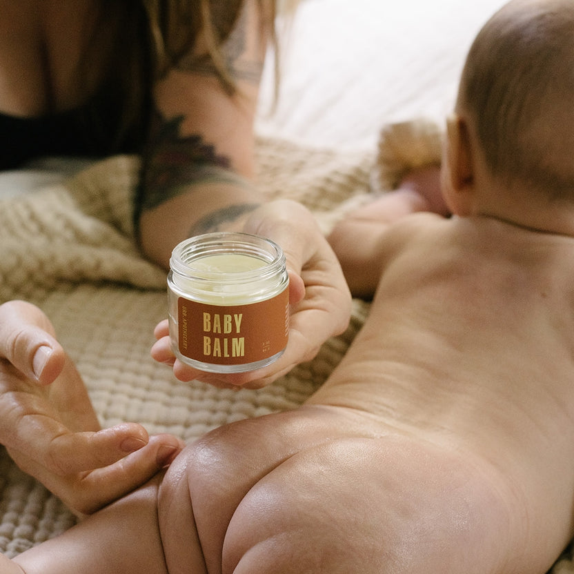 Urb Apothecary Organic toxin free Baby Balm naturally antibacterial and anti-inflammatory herbs Be Free Daily