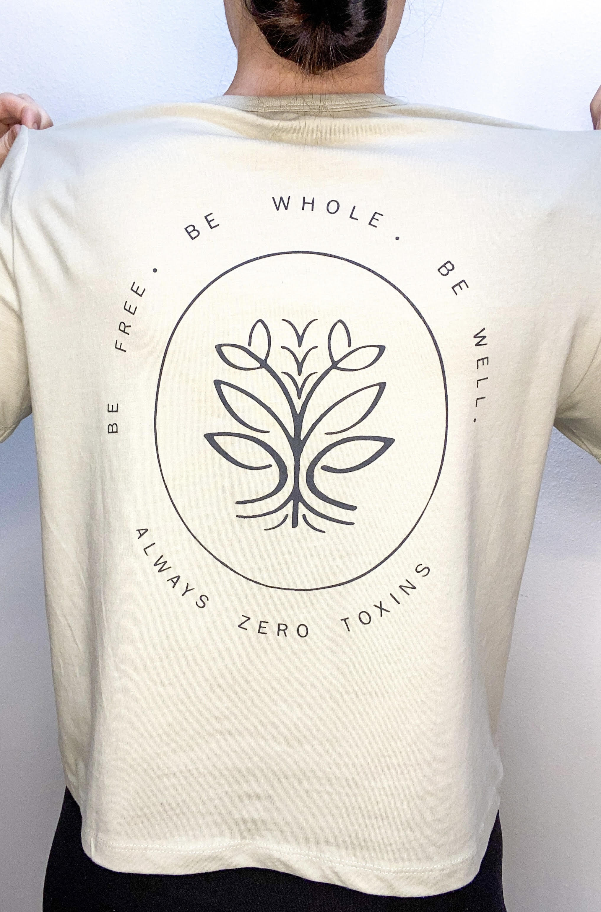 Organic Cotton Mom Crop Tee- Be Free Daily