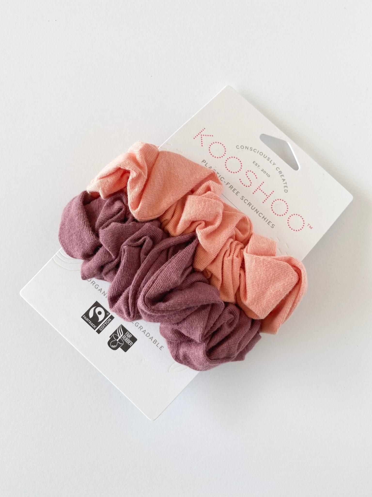 KOOSHOO Plastic-free Scrunchies - Coral Rose - BeFreeDaily