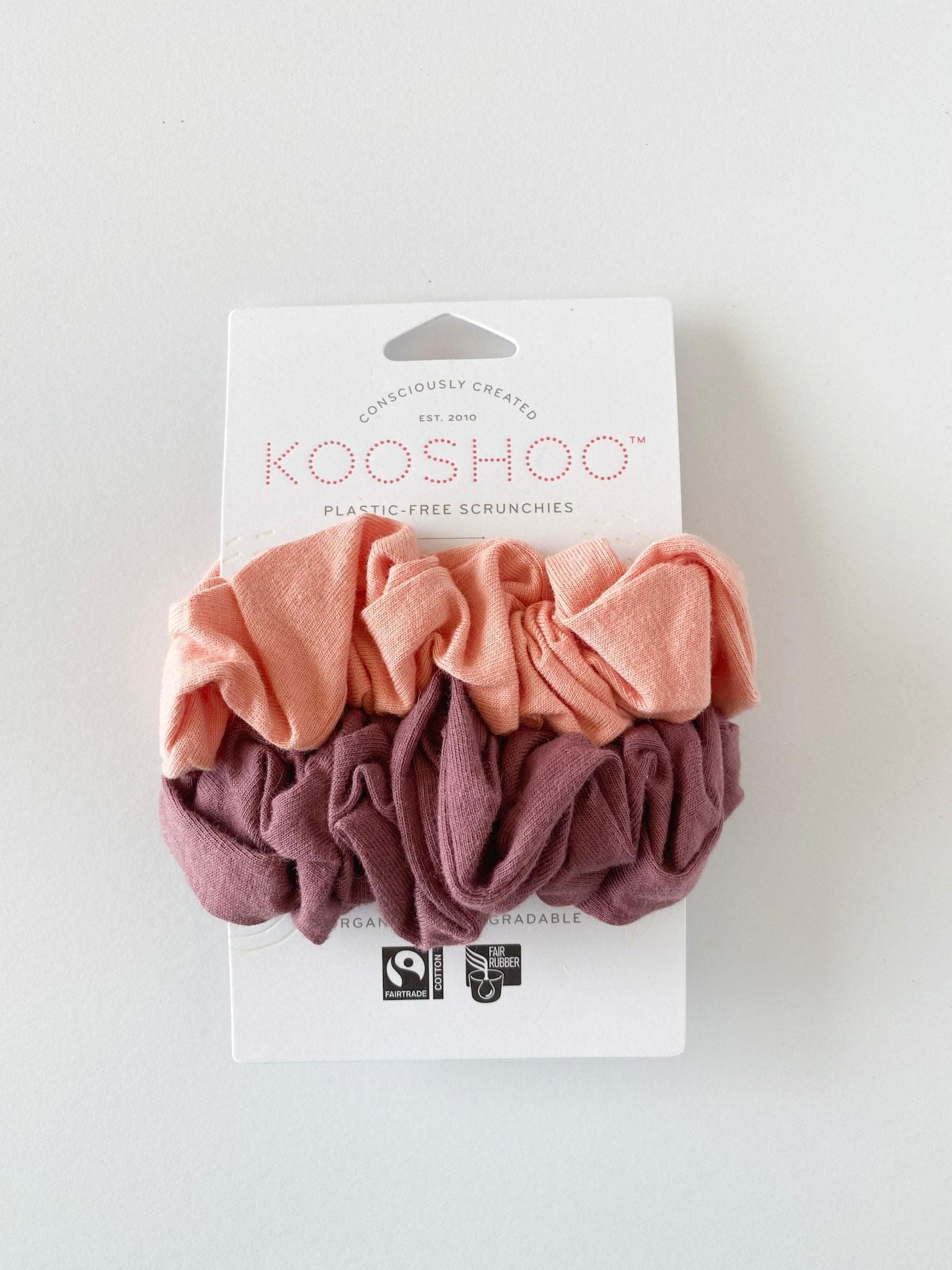 KOOSHOO Plastic-free Scrunchies - Coral Rose - BeFreeDaily