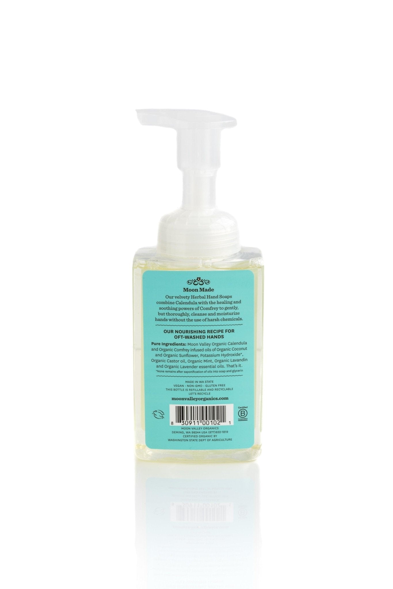 Moon Valley Organics Mint Lavender Foaming Herbal Hand Soap - BeFreeDaily