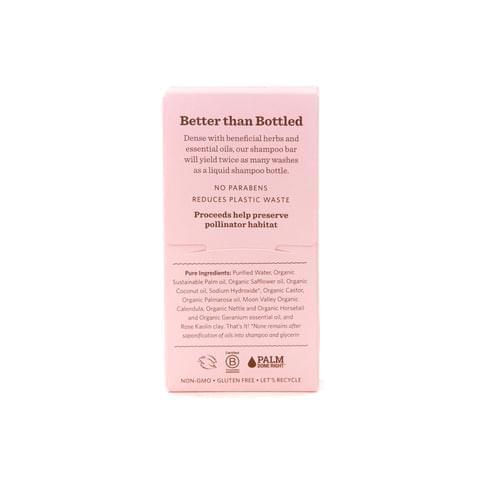 Moon Valley Organics Pink Geranium Herbal Shampoo Bar - BeFreeDaily